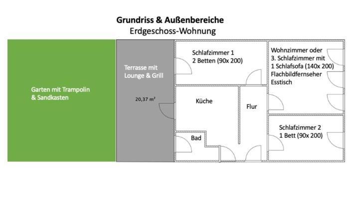 Zentral & Ruhig, Ideal Fuer Office Mit Garten Appartement *